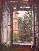 Adolph von Menzel View from a Window in the Marienstrasse Spain oil painting reproduction